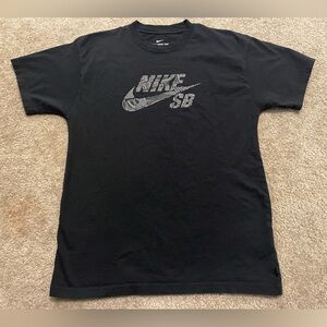 Men’s Nike SB Skate Skateboard T-Shirt Black Gray Size S